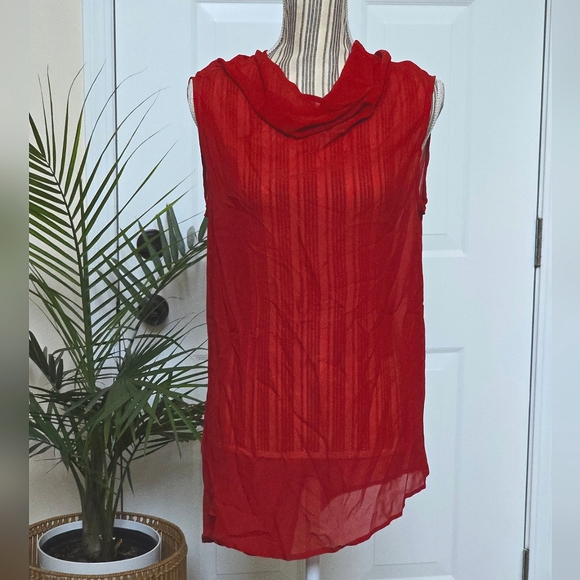Ann Demeulemeester Tops - Ann Demeulemeester Women's Cowl Neck Asymmetrical Sleeveless Top Size 40